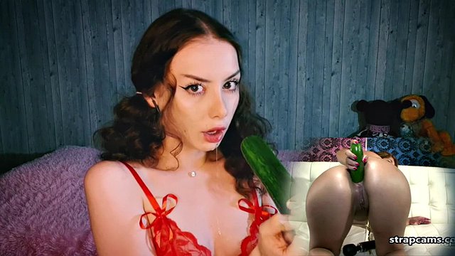 Watch Cucumber Deep Throat To Juicy Climax