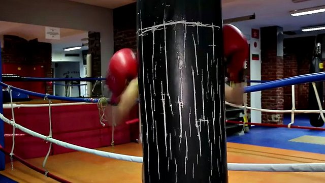 beautiful russian teen clover plays with herself after boxing workout