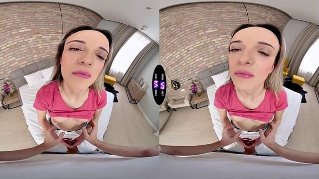 La cornea Brenda Dixon scopa il suo uomo dopo una lunga giornata di pulizie - TmwVRnet: pompino, porno hardcore e bruna