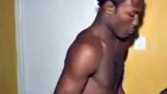 Jamaican, ebony, sneak off condom, raw