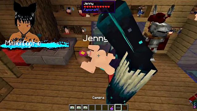 The Jenny mod Fapcraft Minecraft - Its jenny and she is getting fucked by the warden and his massive cock