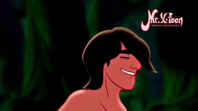 Hercules fucks AND creampies Aladdin (Gay Cartoon)