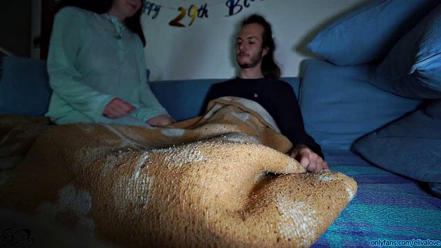 ElivaLove Swallows Every Drop in Sloppy Blowjob No Waste