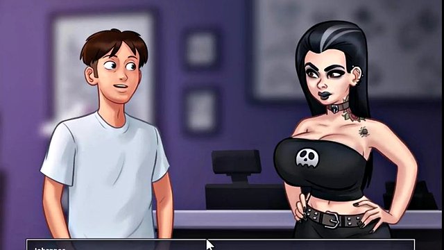 Jessy's Cartoon Solo Self Pleasure in Summertime Saga