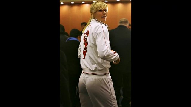 Famous russian tennis player maria sharapova is a sexy blonde
