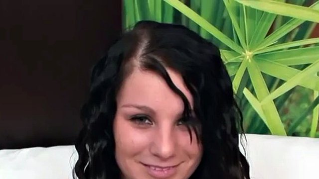 Raven-haired teen makes her amateur porn debut
