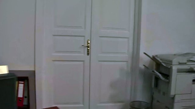 old boss gives extra work for his busty secretary