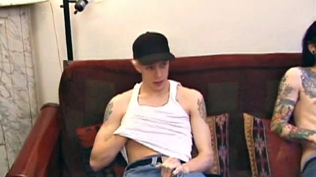 Shane hooks up with Blake Storm for this hot straight match. The boys get naked and have some solo time before Shane bends over to give Blake some oral attention.