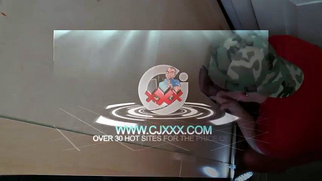 Overhead View of Gloryhole Cock Sucking