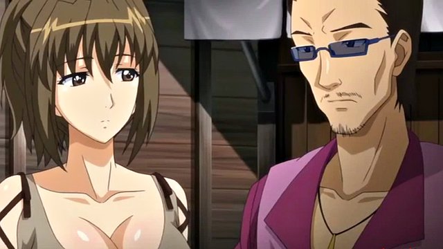 Une des trois sœurs anime se fait ramoner par beaucoup de mecs excités