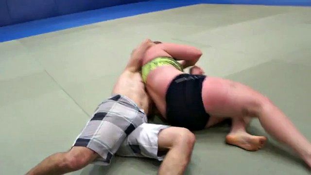 Big woman mixed wrestling