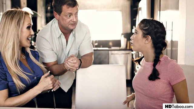 PURE TABOO Dirty And Sicko Parents Having Sex With Poor 18yo Girl - Brandi Love, Jane Wilde And Eric Masterson