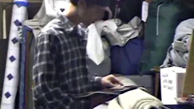 Jayden is skateboarding in his garage when he finds a porn magazine. He starts flipping through it while working hard. Jayden strokes his cock to visual stimulation until he cums on the mirror.