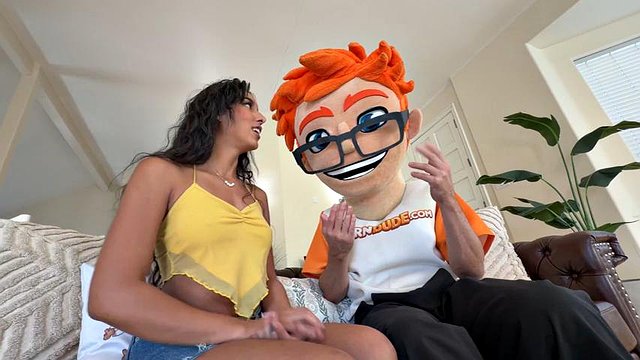 I Gave Shaved Latina Claire Black the Pearl Necklace Cumshot in PornDudeCasting: Porn