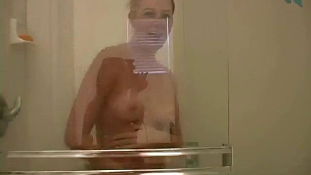 Cock teasing blonde fondles her pretty titties in POV