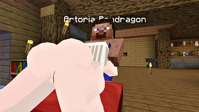 The Jenny Mod Minecraft Fapcraft - It's Fate that I fuck Artoria Pendragon in the ass and mouth
