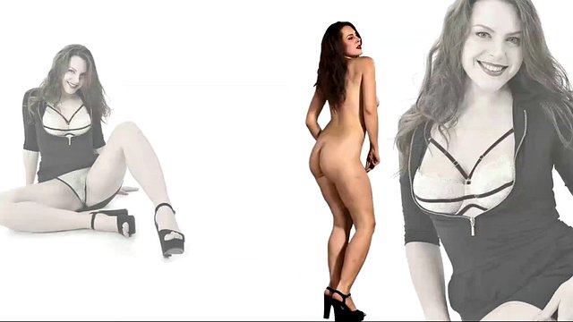 ERASE LINES - brunette beauty strip dance
