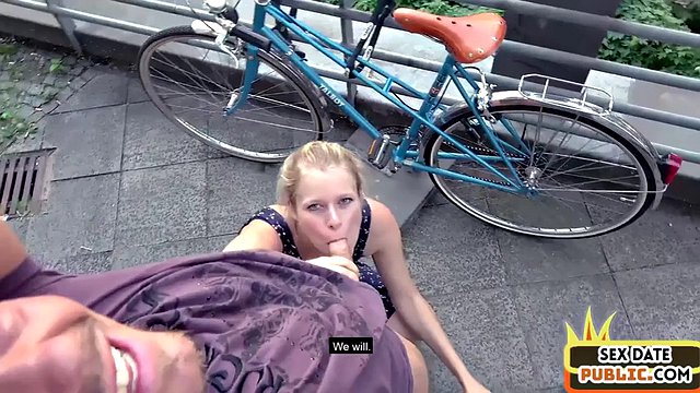 Veřejné POV amatér v prdeli venku v Německu na sex date