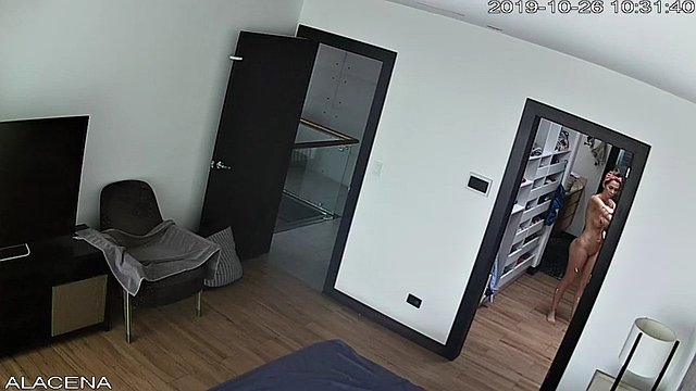 Caught on IP Cam with Brazilian Fat Ass Part 4