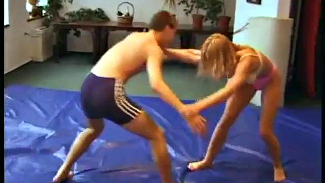 Luzia vs Petr .. Mixed wrestling .. Real.: Babe, Stripchat & Vintage Porn
