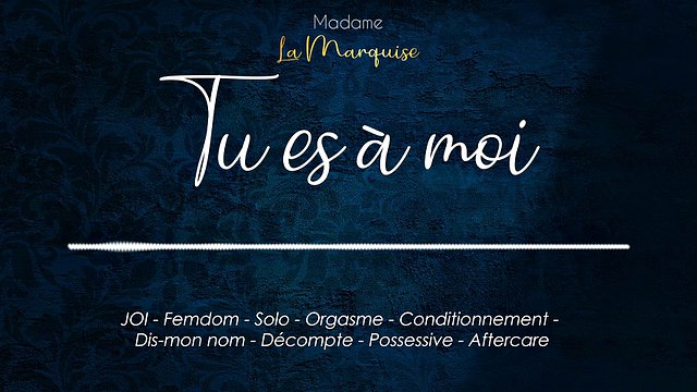 Votre maîtresse vous donne des instructions et vous rappelle que vous lui appartenez