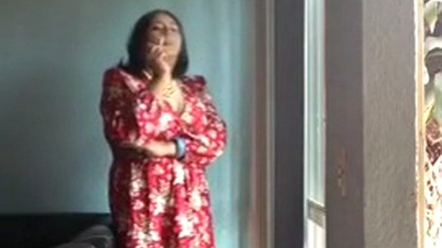 Mexican smoking transvestite