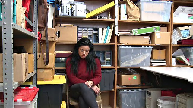 teen monica gets caught using a clever shoplifting trick