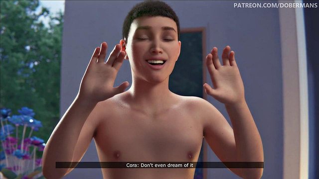 Cora Episode 13: Stepmom Creampied by Doberman's Big Cock
