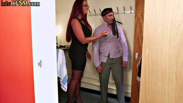 British femdom them and the maid sucks the dick of the sub