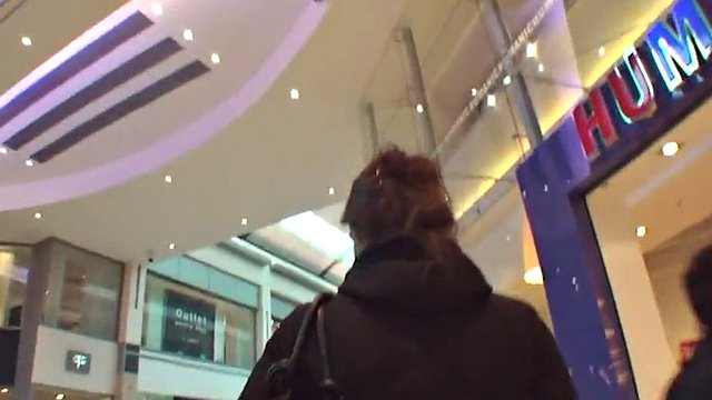 teen babe gets fucked in the public toilet