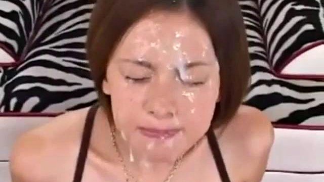 Asuka Uzuki Japanese Beauty Tři epizody Bukkake: kouření, cumshot a jav porno