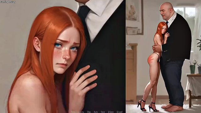 夫の上司とセックスするホットな素人妻 - 3D エロアニメ ポルノ - Mila AI