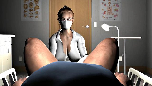 animated gloved nurse