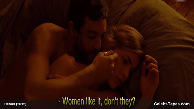 Hannah Hoekstra strips topless and has sex