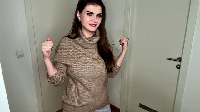 Huge Step Mother’s boobs were caught by her tired Step Son and she asked him to cum on her bra
