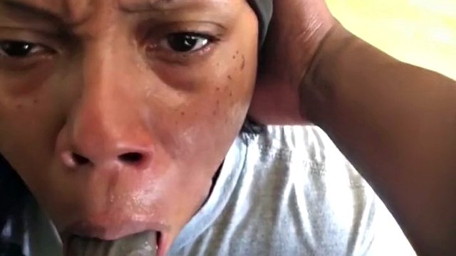 Gagged and swallowed cum