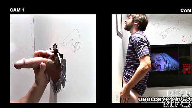 Baited straight cocksucked in gloryhole