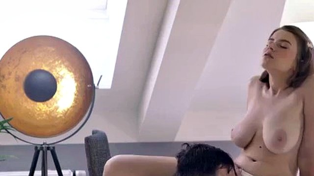 Sugar daddy relaxes girl with massage and cunnilingus