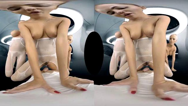 spazio di realtà virtuale pov: pompino, cowgirl e porno VR VR