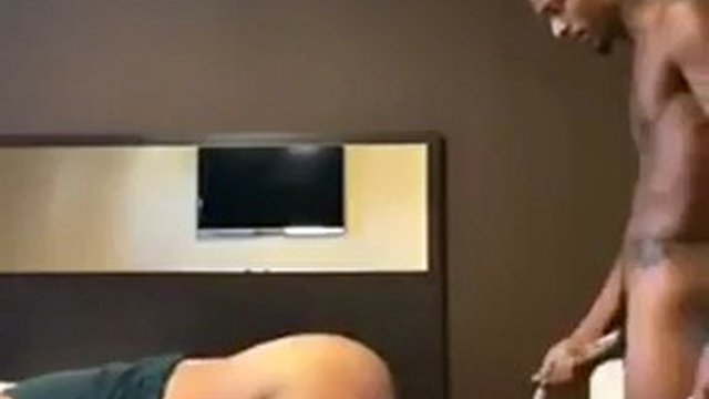 A tall, slender guy with a good figure fucks a big fat ass