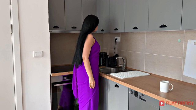 Brunette Stripteases Big Tits in Dhurandhar XXX Bollywood Fantasy