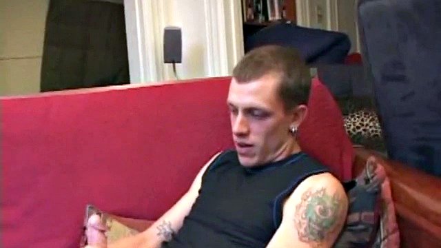 Proud of his hard cock, Shane leans back and starts jerking off. Encouraged by what the porn videos show, things get pretty busy, but it's all over in the end.