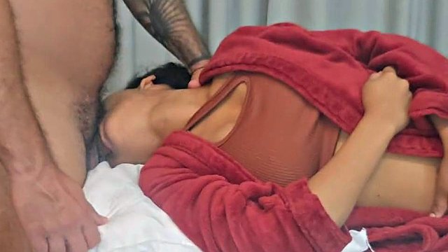 Brazilian Deepthroat by Pietro Montoya with Sideways Bed Action