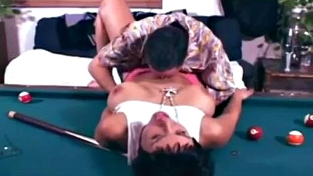 ISABELLA ROSSA POOL TABLE FUCK: Blowjob, Doggy & Missonary Porn