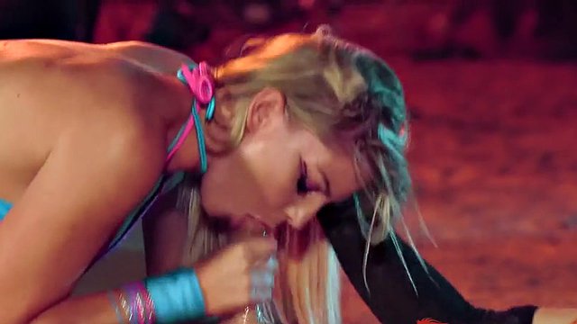 Hillbilly fucks a horny blonde cowgirl an outdoor party