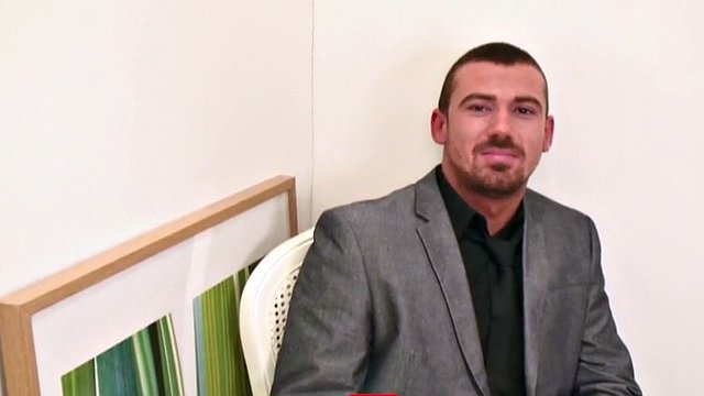 Handsome and luxurious gay stud loves sucking hard peckers