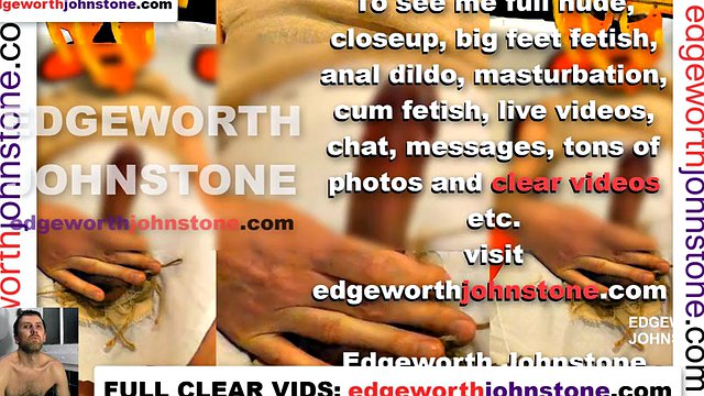 EDGEWORTH JOHNSTONE Cumshot compilation CENSORED - Closeup cum shot hot gay guy jerking off his cock. Cumpilation