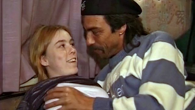 Nice looking german teen gets her hairy pussy pounded hard
