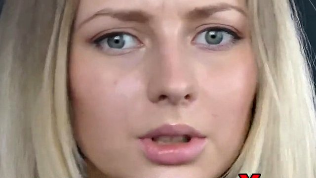 Casting girl with perfect tits gets naked