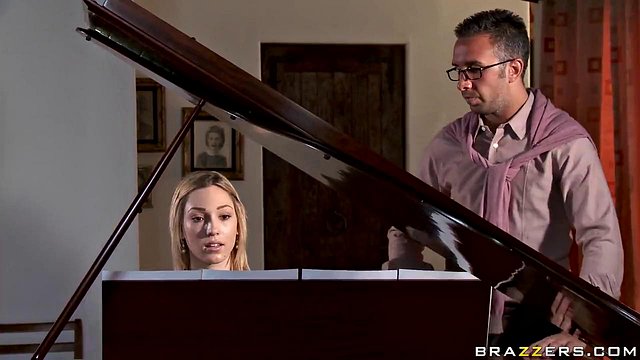 Blonde Lily Labeau Creampied by Keiran Lee the Piano Professor